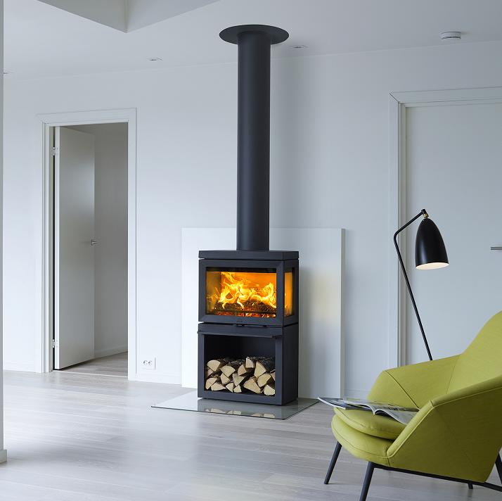 Żeliwny Piecyk/kominek Jøtul F 620 B z płytą do gotowania F 520 int 1 - Żeliwny Piecyk/kominek Jøtul F 620 B z płytą do gotowania